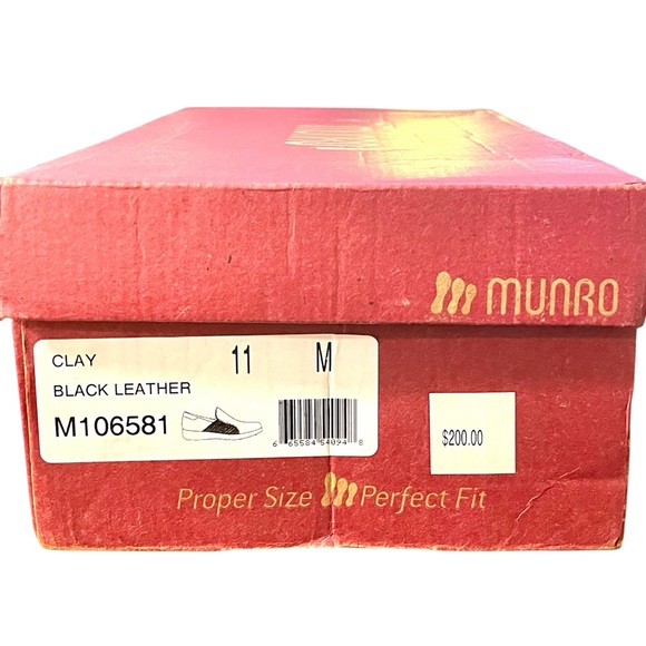 New Clay black leather Munro loafer shoes - Picture 10 of 10